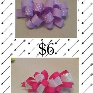 Medium size girl hair bows